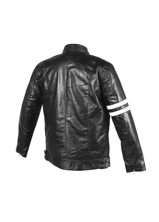 Dirk Gently's Lambskin Leather Jacket Black for Men