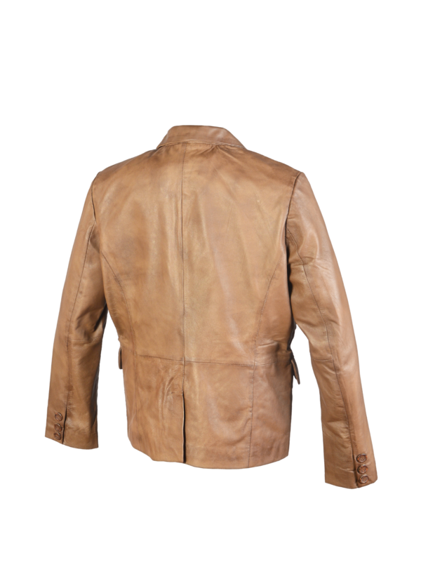 men-brown-genuine-leather-blazer