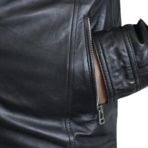 Men Vintage Retro Biker Leather Jacket