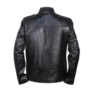 Cafe Racer Black Men Leather Jacket