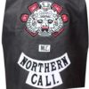 Men Black Sheepskin Leather Vest - Image 2