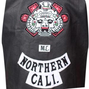 Men Black Sheepskin Leather Vest