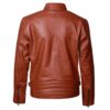 Cafe Racer Brown Retro Style Biker Leather Jacket - Image 4