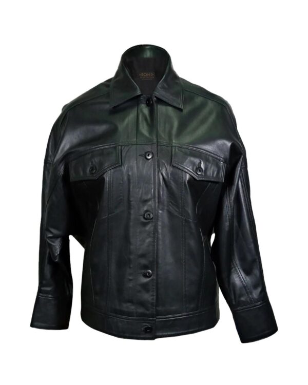 Women's Classic Sheepskin Shirt Leather Jacket