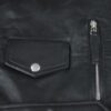 Men Slim Fit Biker Style Leather Jacket - Image 2