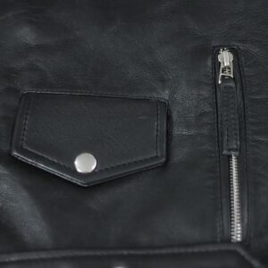 Men Slim Fit Biker Style Leather Jacket