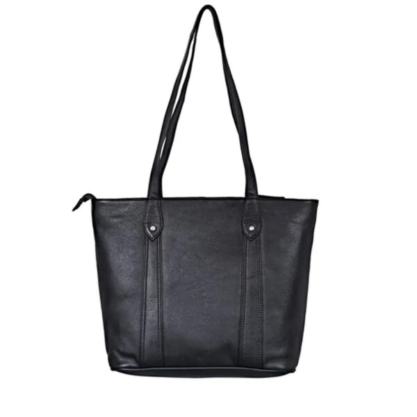 Classic Black Leather Handbag For Women - Image 5