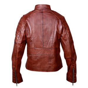 Men Classic Cafe Racer Motorcycle Leather Jacket