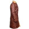 Men Tom Hardy Bane Leather Trench Coat - Image 3