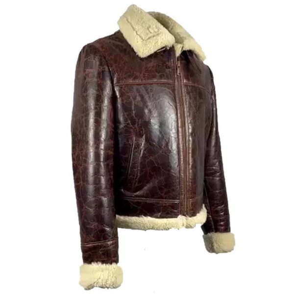 Wayne Nash Brown vintage oxblood B3 Bomber Jacket - Image 5