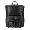 Distressed Black Leather Backpack Bag For Men Women