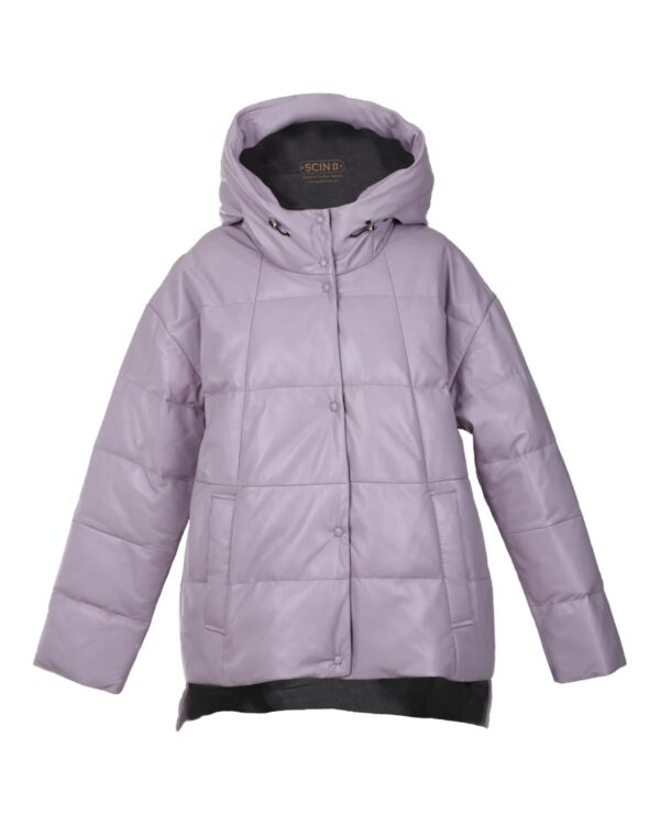 Dora Hooded Sheepskin Leather Puffer Jacket