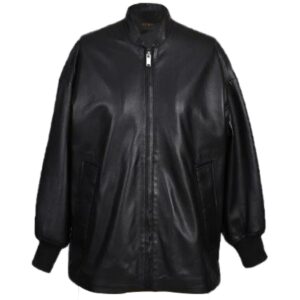 Women Emma Boyfriend Sheepskin Leather Shirt Jacket