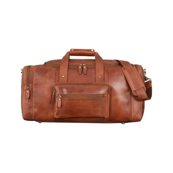 Fashionable Premium Luggage Leather Bag - Image 5