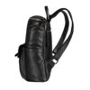 Distressed Black Leather Backpack Bag For Men Women - Image 4