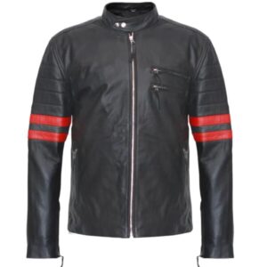 Men Hybrid Mayhem Sheepskin Leather Jacket
