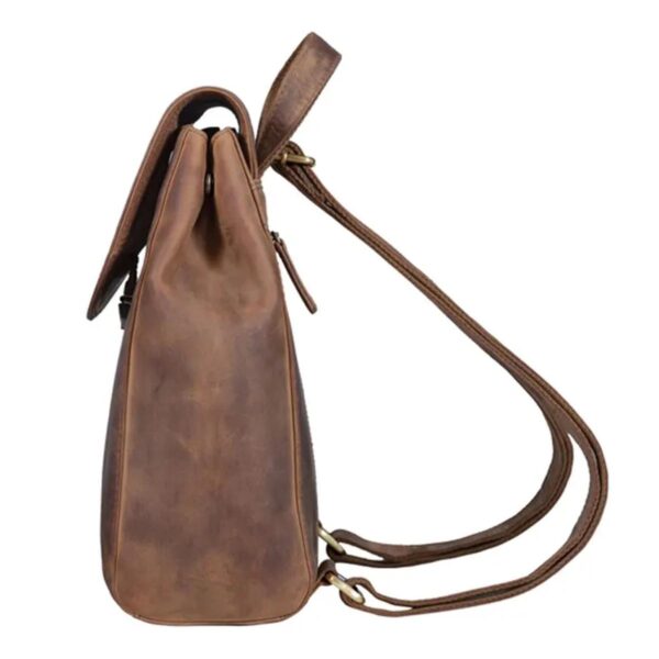 Classic Vintage Leather Backpack Bag For Women - Image 5