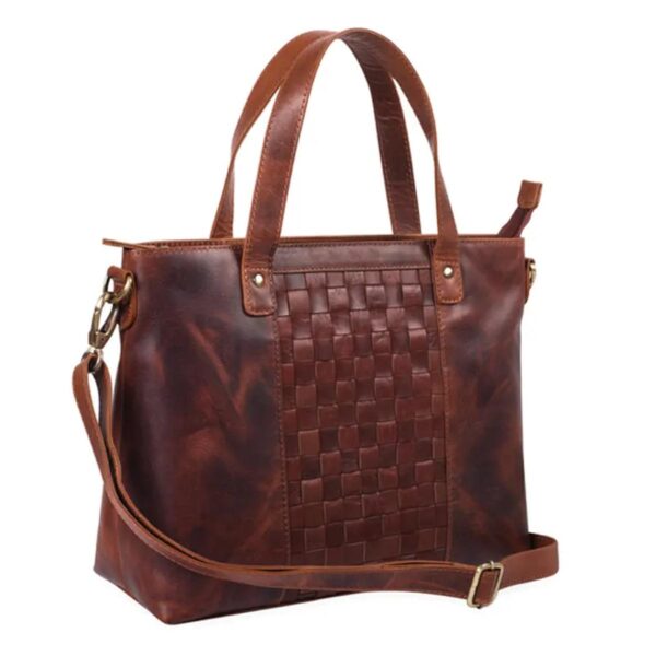 Elegant Quilted Leather Handbag - Image 5