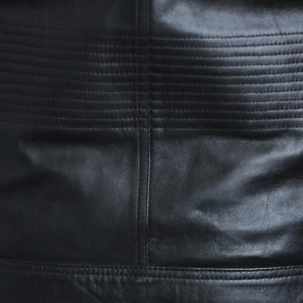 Men Vintage Retro Biker Leather Jacket - Image 5