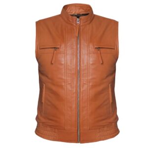 Men Biker Rider Rocker Motorcycle Leather Vest
