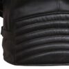 Men Black Distressed Leather Biker Motorcycle Jacket - Image 3