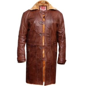 Men Tom Hardy Bane Leather Trench Coat