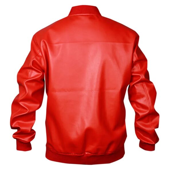 Men Light Weight Bomber Soft Lamb Leather Jacket - Image 5