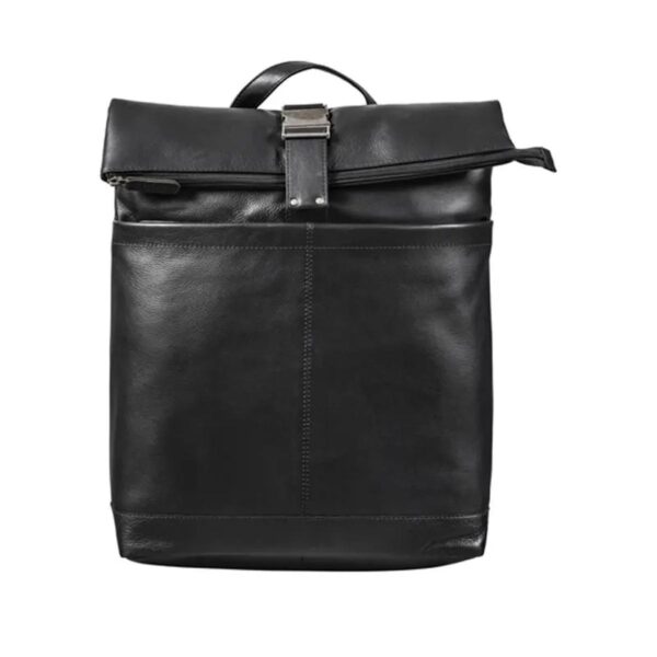 Slim Expandable Leather Backpack Bag Men and Women - Image 5