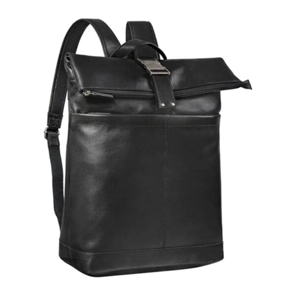 Slim Expandable Leather Backpack Bag Men and Women - Image 6