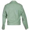 Women Stella Belted Biker Sheepskin Leather Jacket - Image 2