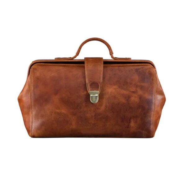 Versatile Men’s Leather Luggage Bag - Image 6