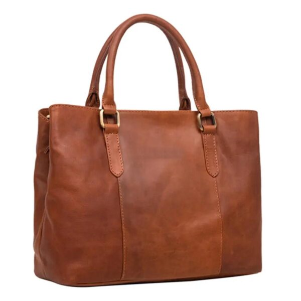 Elevate Brown Leather Handbag For Women - Image 5