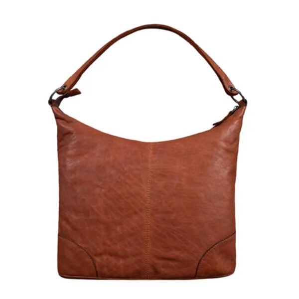 Fashionable Brown Leather Handbag For Women - Image 6