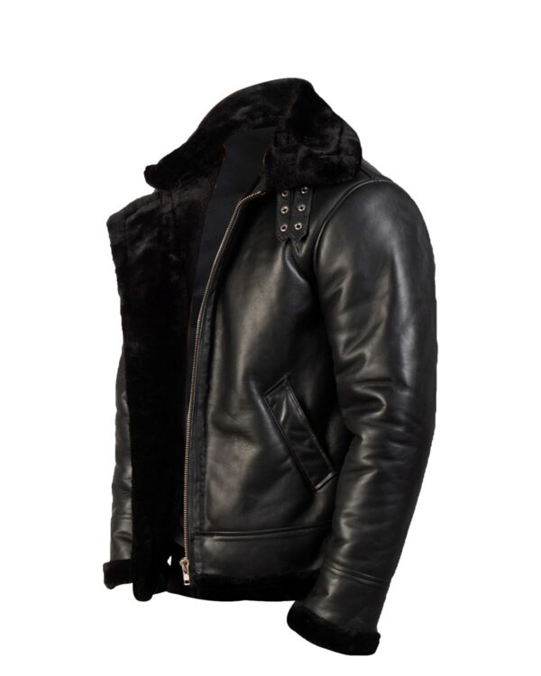 Men's B3 Bomber Leather Jacket - Image 3