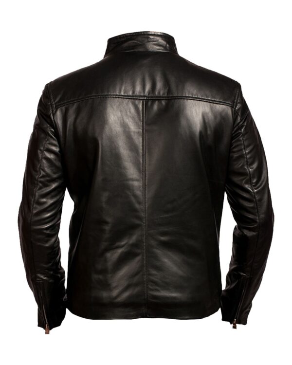 Walter Biker Leather Jacket - Image 4