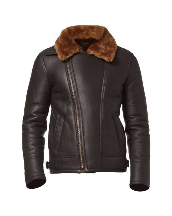 Eric Aviator Bomber Leather Jacket