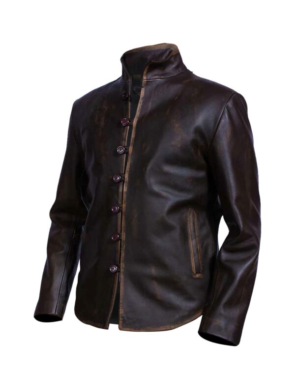 Brent Biker Leather Jacket - Image 3