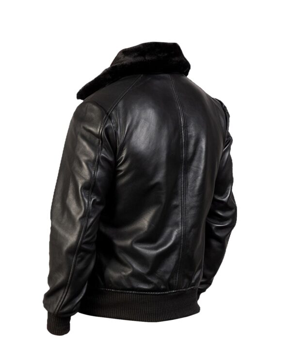 Men's G-1 Bomber Leather Jacket - Image 4