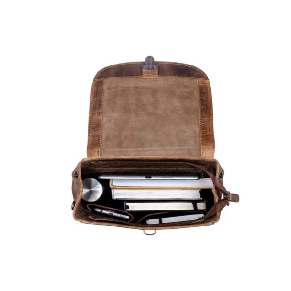 Classic Vintage Leather Backpack Bag For Women - Image 7