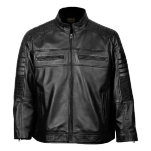 Shawn Classic Cafe Racer Leather Jacket