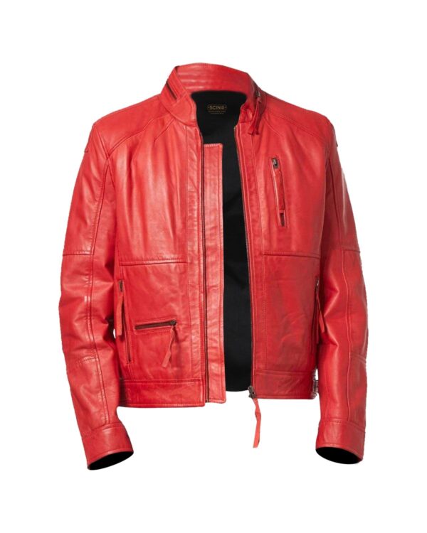 Mike Classic Biker Leather Jacket