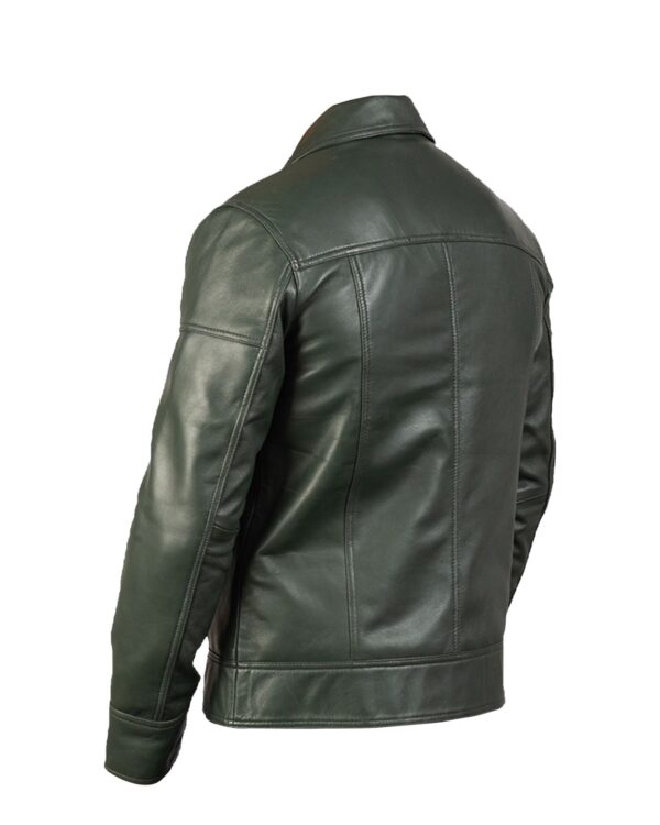 Morris Biker Leather Jacket - Image 3