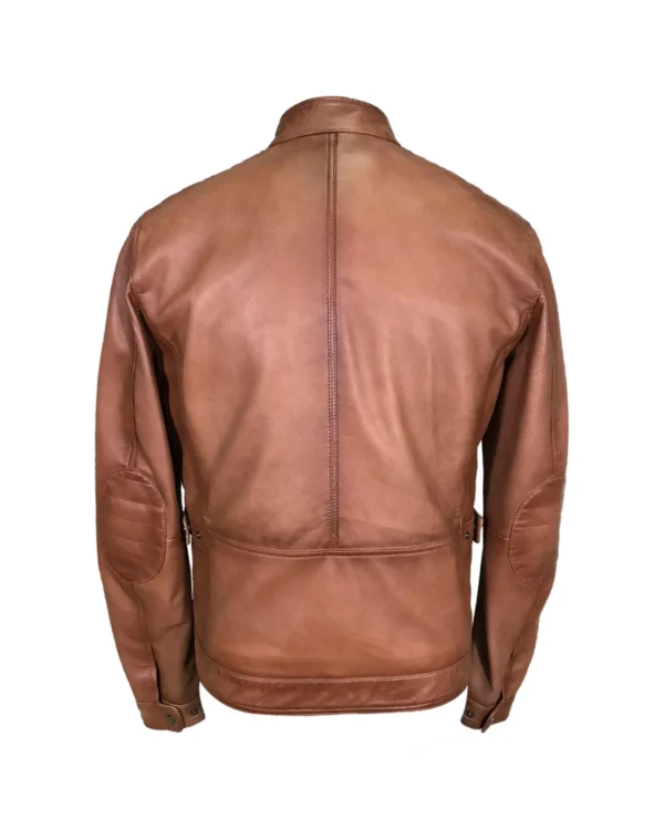 Noah Biker Leather Jacket - Image 3