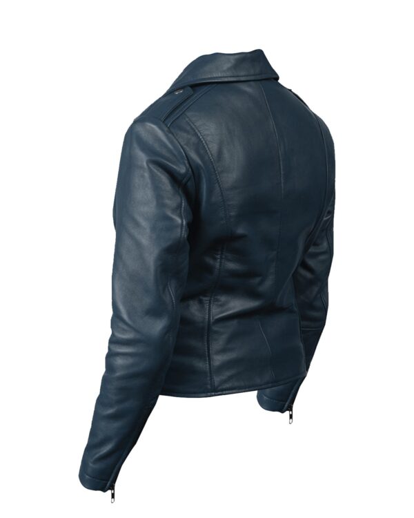 Teresa Biker Leather Jacket - Image 4