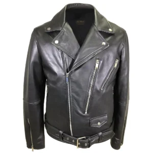 Ravin Belted Biker Leather Jacket