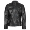 Rio Shoulder Padded Biker Leather Jacket