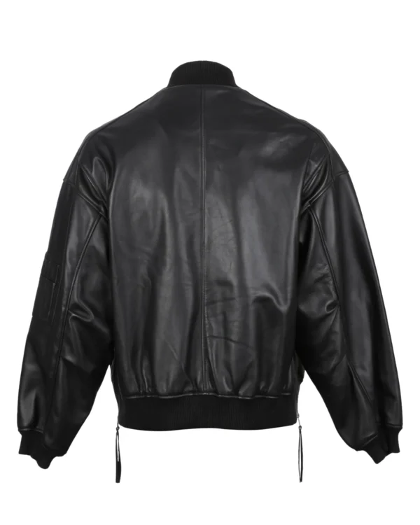 Ryder Bomber Leather Jacket - Image 3