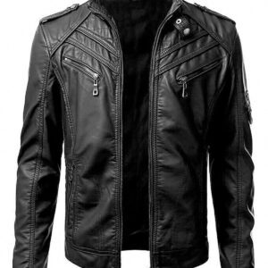 Charles Biker Leather Jacket