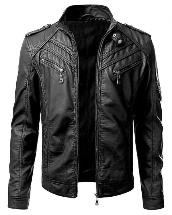 Charles Biker Leather Jacket