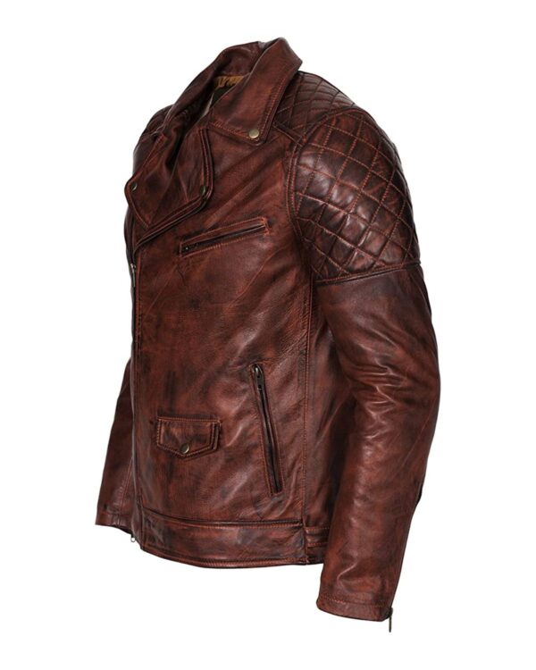 Sam Brando Biker Leather Jacket - Image 4